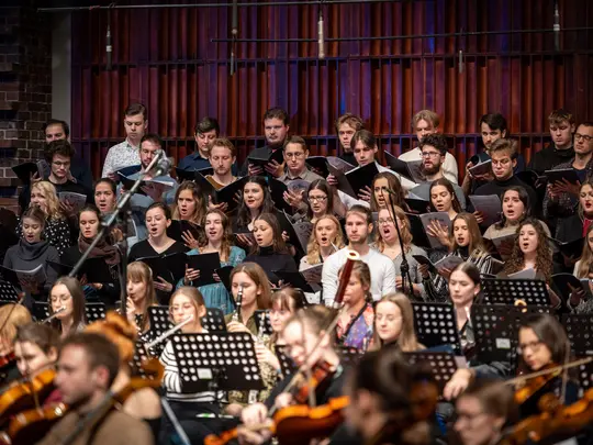Academic Symphony Orchestra and the combined AMKL Choirs