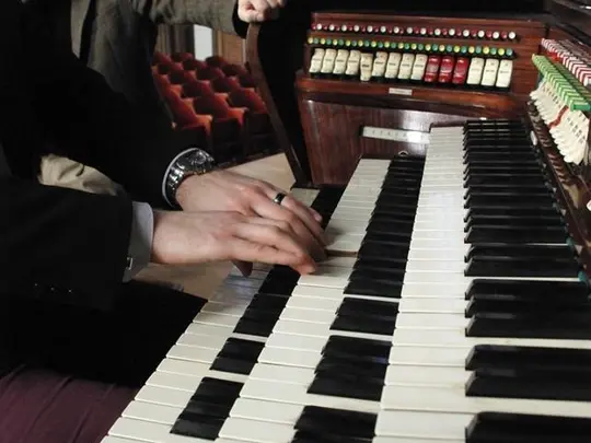 Tomasz Adam Nowak - kurs mistrzowski 1-3.03.2012, fot. Koło Artystyczno-Naukowe Muzyki Kościelnej i Organowej, fot. archiwum AMKL