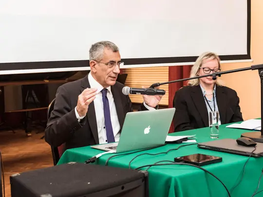 Prof. dr Jean-Marie Jacono i dr hab. Katarzyna Szymańska-Stułka, prof. UMFC