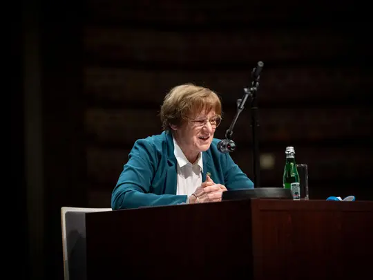 Prof. Grażyna Pstrokońska-Nawratil presents the profile of the Candidate for Rector of AMKLL