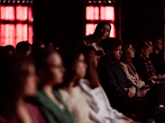 Music and movement performance entitled "Nourish Yourself with Drops of Frankincense and Cardamom Juice"