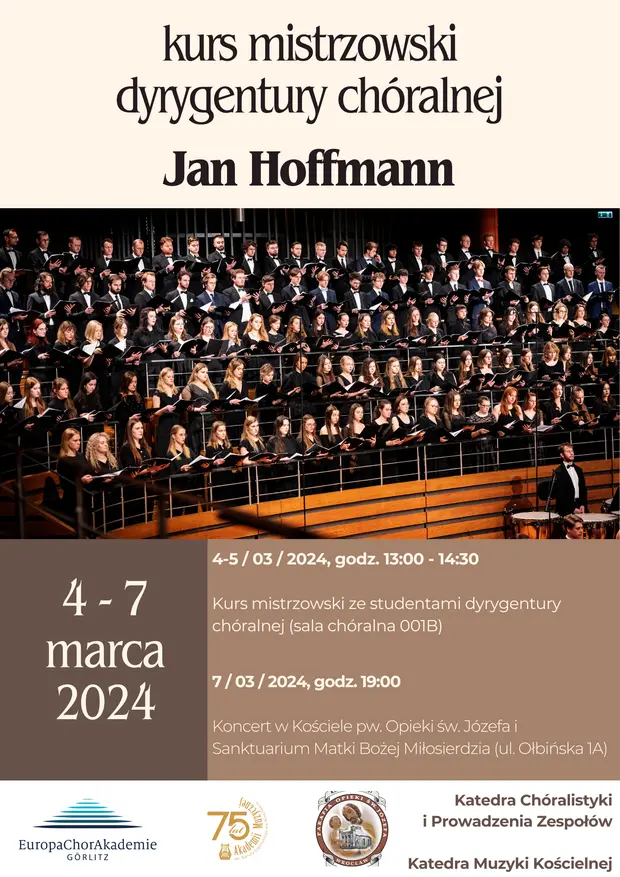 Kurs mistrzowski dyrygentury ch&oacute;ralnej - Jan Hoffmann