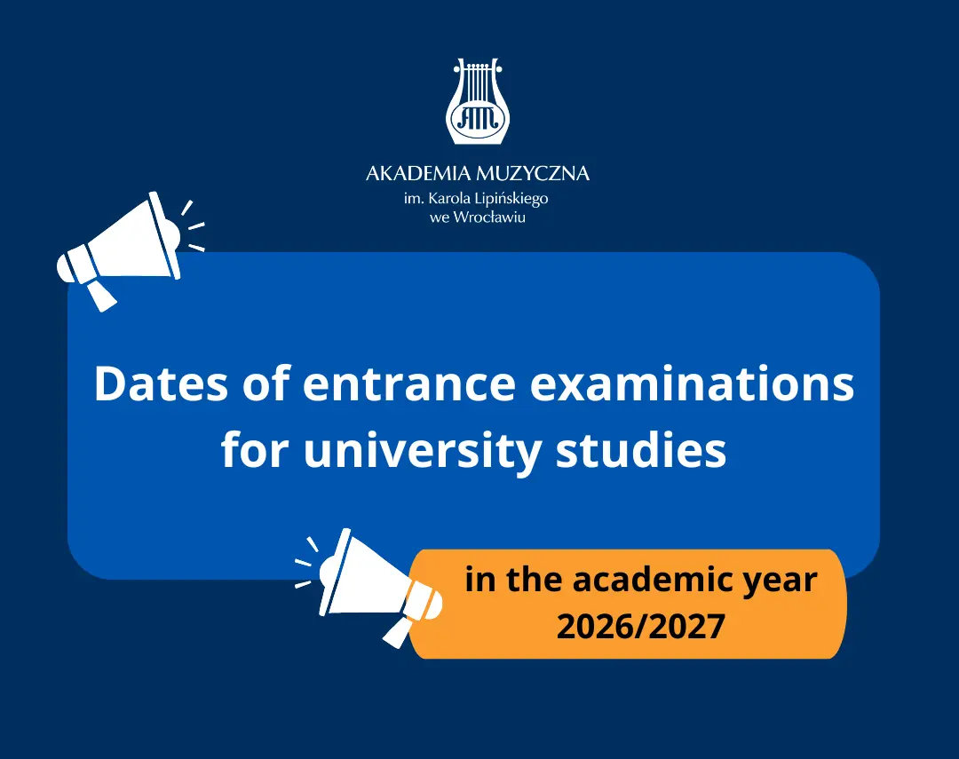 Dates of entrance examinations for studies in the 2026/2027 academic year