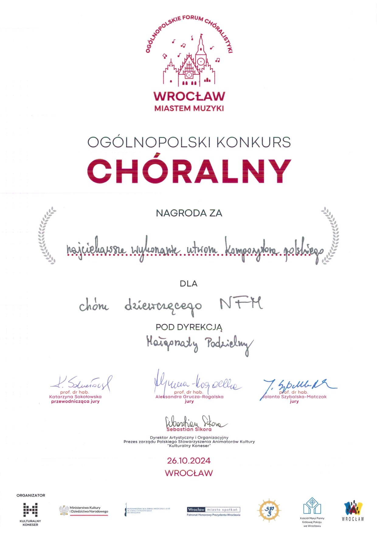 Dr hab. Małgorzata Podzielny, prof. AMKL