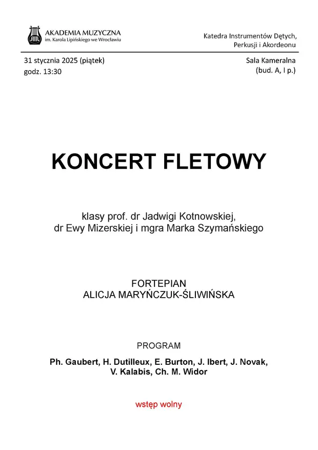 Koncert fletowy