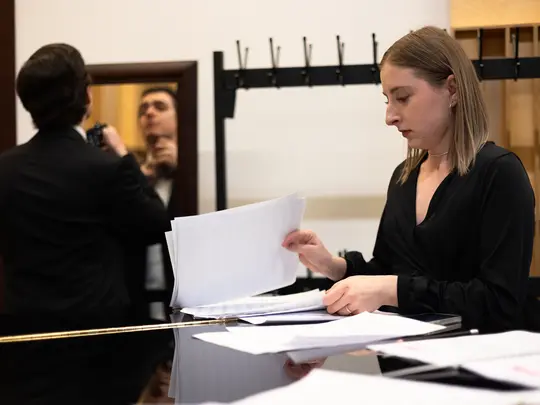 Preparations for the concert