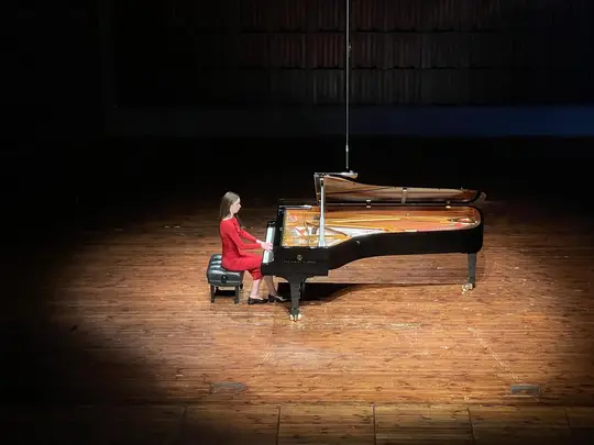 Występ Amelii Jankowskiej  podczas Niemiecko-polskiego koncertu fortepianowego