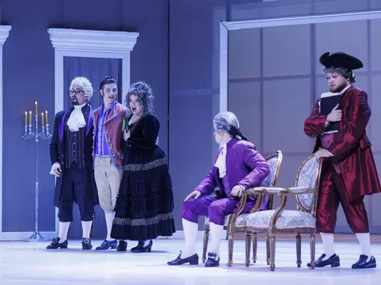 Radosław Palczak (Figaro), Katarzyna Mandla (Marcelina), Mikołaj Klyta (Bartolo), Daniel Babuśka (Don Curzio), Damian Szczepański (The Count)