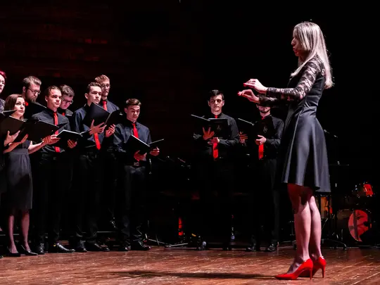 Izabela Gach&ndash;Kaszuba and the Gaudeamus Choir of the Nysa Cultural Center