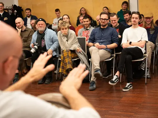 Zohar Fresco i uczestnicy warsztat&oacute;w Jazz Masterclass Możdzer Danielsson Fresco