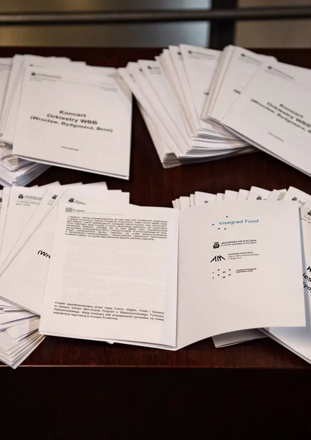 Programy koncertu Orkiestry WBB