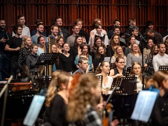 Academic Symphony Orchestra and the combined AMKL Choirs
