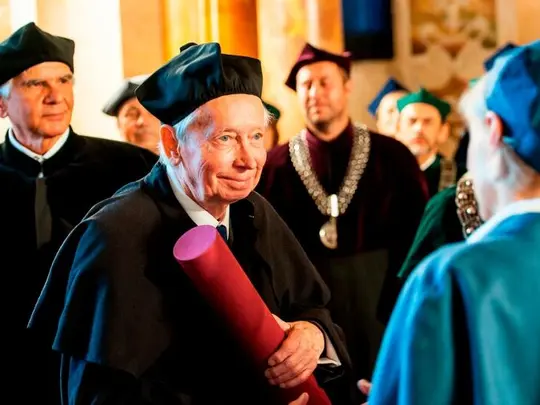 Prof. dr. h.c. mult. Mieczysław Tomaszewski i prof. dr hab. Anna Granat-Janki 