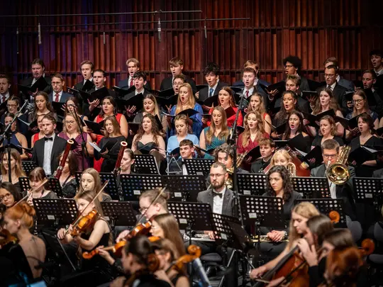 Academic Symphony Orchestra and the combined AMKL Choirs
