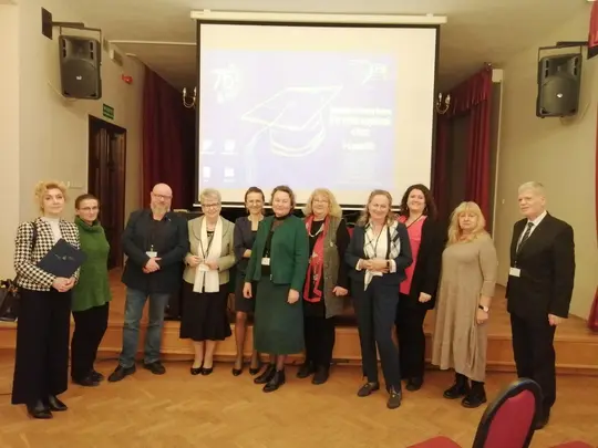 Conference participants: Dr. Daniela Colonna-Kasjan, Waleria Skiba, MSc, Wojciech Strzelecki, PhD, Helena Cesarz, PhD, Amelia Golema, PhD, Klaudia Kukiełczyńska-Krawczyk, PhD, DSc, Lidia Kataryńczuk-Mania, prof. UZ, PhD, Agnieszka Szymajda, MSc, Beata Radz