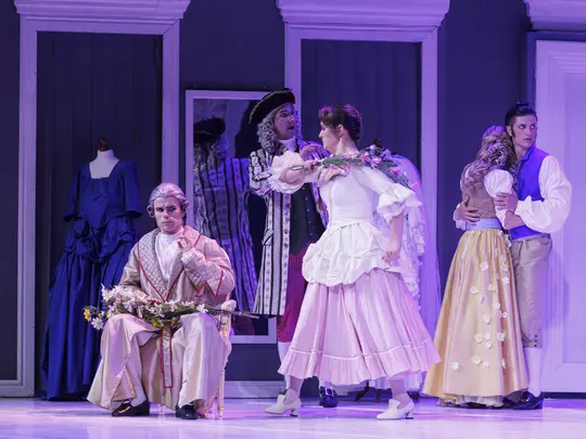 Damian Szczepański (Hrabia), Dominik Kozłowski (Basilio), Magdalena J&oacute;zef&oacute;w (Zuzanna), Radosław Palczak (Figaro)