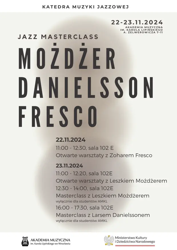 Jazz Masterclass Możdzer Danielsson Fresco