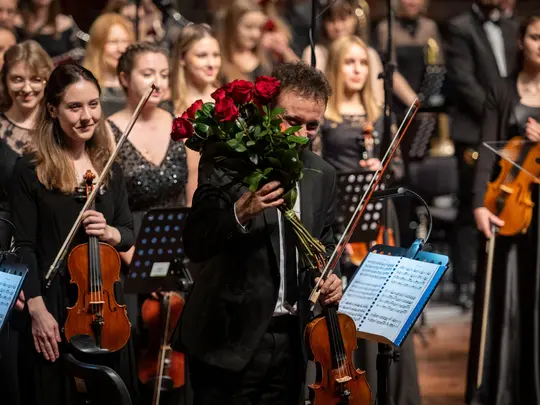 Radosław Pujanek, concertmaster of the Academic Symphony Orchestra