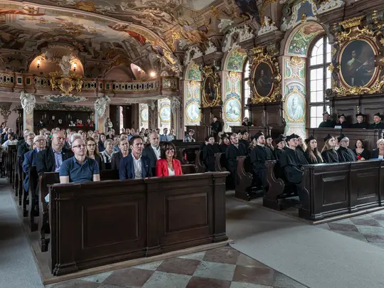 Guests gathered in the Leopoldina Hall