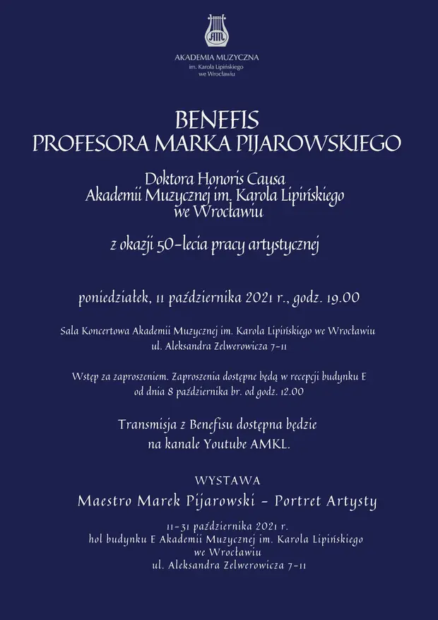 Benefis Profesora Marka Pijarowskiego