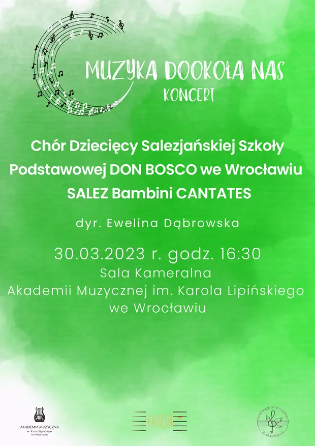 Koncert Ch&oacute;ru Dziecięcego Salezjańskiej Szkoły Podstawowej DON BOSCO we Wrocławiu SALEZ Bambini CANTATES