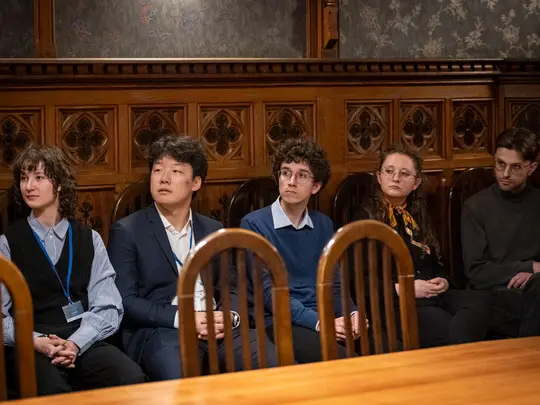 Uczestnicy konkursu - Julia Korba, Daehwan Kim, Stanisław Widłak, Emilia Grzyśka, Leonard Pawłowski