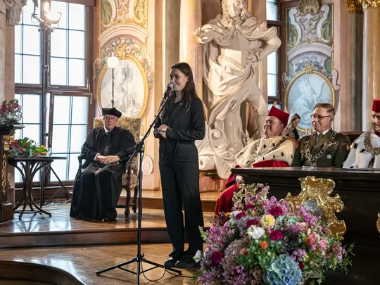 Wystąpienie Przewodniczącej Komisji ds. Prawno-Finansowych Zarządu Uczelnianego Samorządu Studenckiego Uniwersytetu Wrocławskiego Natalia Winogradow