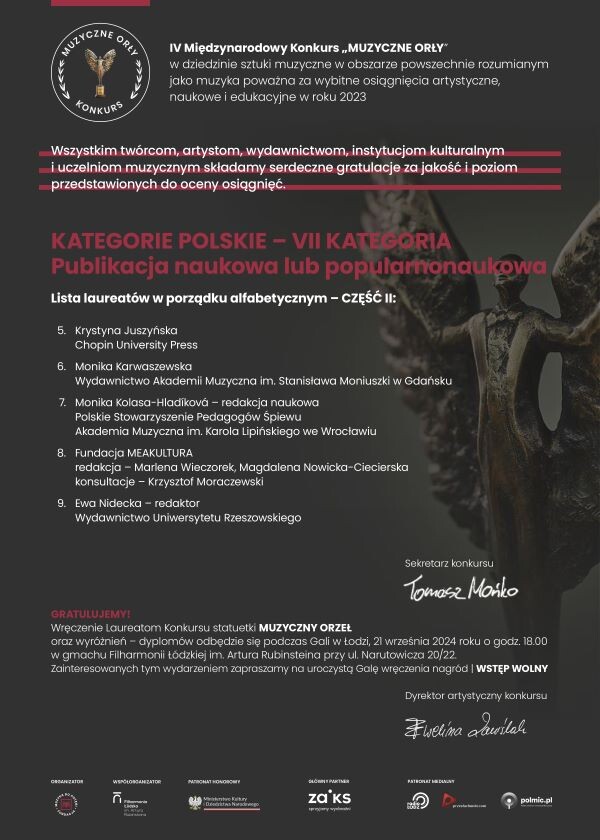 Laureaci Międzynarodowego Konkursu „Muzyczne Orły”