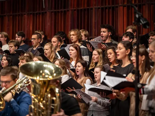 Academic Symphony Orchestra and the combined AMKL Choirs
