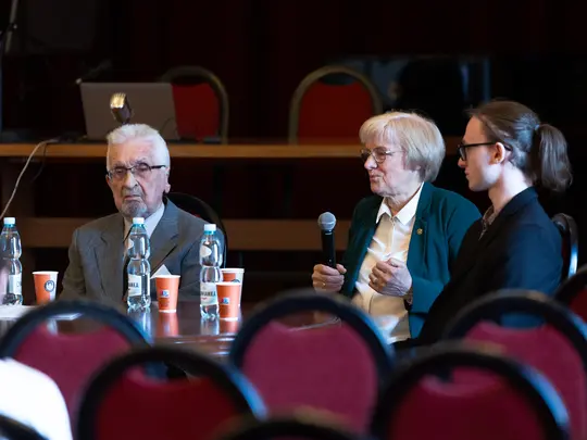 prof. Leszek Wisłocki, prof. Grażyna Pstrokońska-Nawratil, Dawid Grenda
