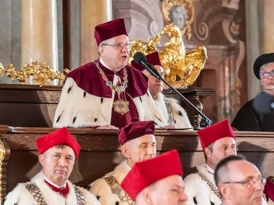 Rectors of KRUWiO and the Chairman of KRUWiO, Prof. Dr. hab. Robert Olkiewicz, during the inaugural speech