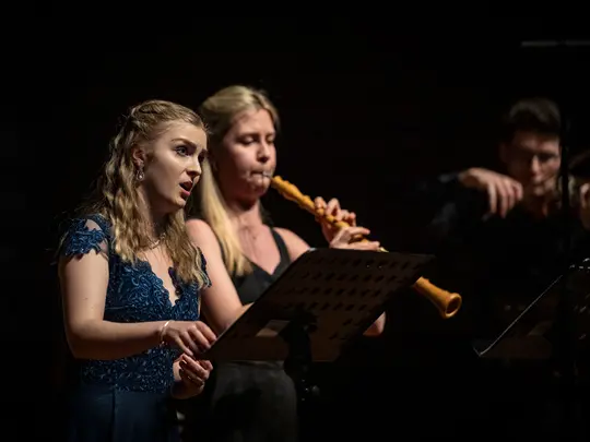 Beata Vyml&aacute;tilov&aacute; &ndash; soprano, Alena Liakhowich &ndash; baroque oboe, WBB Orchestra