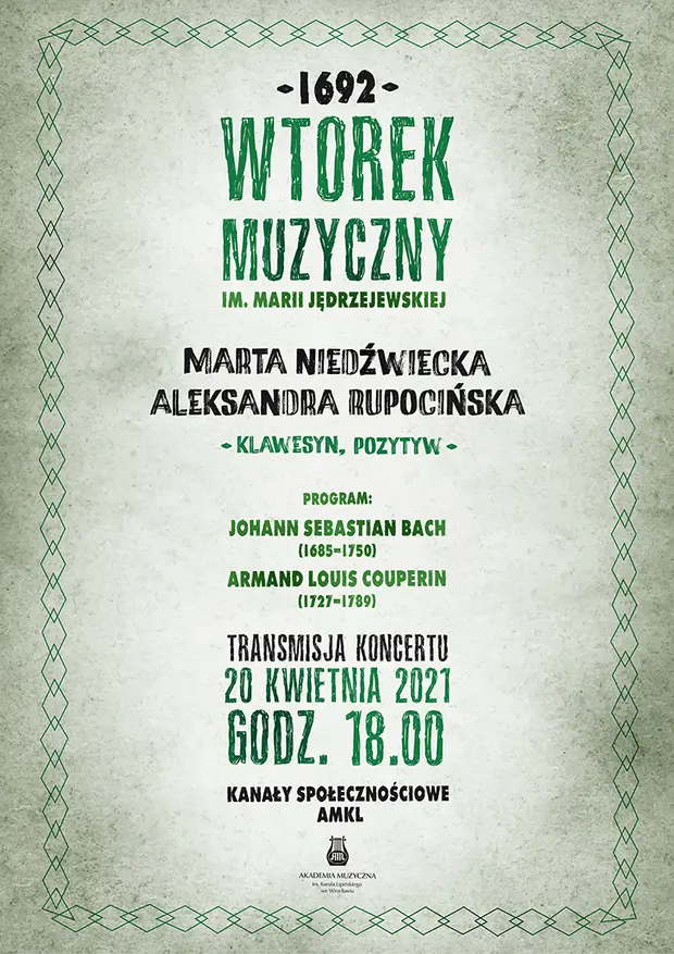 1692 Wtorek Muzyczny im. Marii Jędrzejewskiej