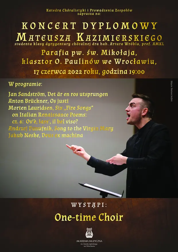 Koncert dyplomowy Mateusza Kazimierskiego
