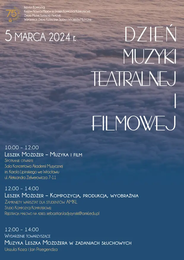 Dzień Muzyki Teatralnej i Filmowej - warsztaty z Leszkiem Możdżerem