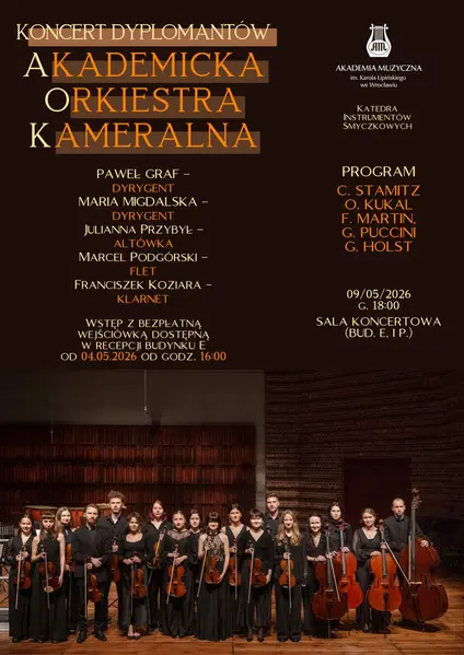 Koncert Dyplomantów - Akademicka Orkiestra Kameralna
