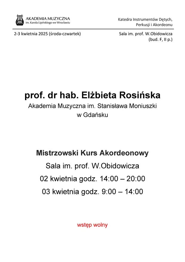 Mistrzowski Kurs Akordeonowy