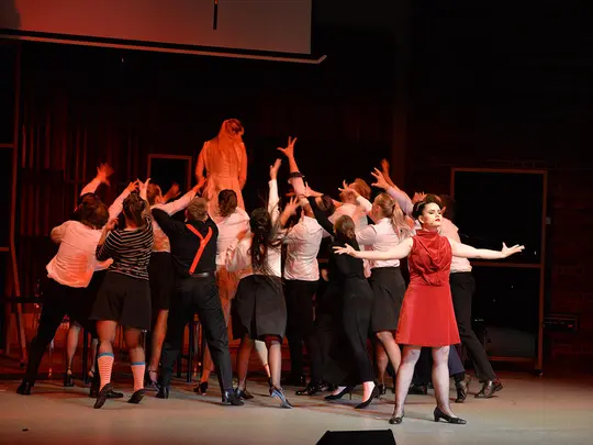 The diploma performance of the 3rd year of the Vocal Faculty in the subject of work on body plasticity "Alice in Wonderland" 07/05/2019