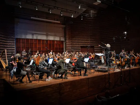 Maestro Marek Pijarowski and the Academic Symphony Orchestra