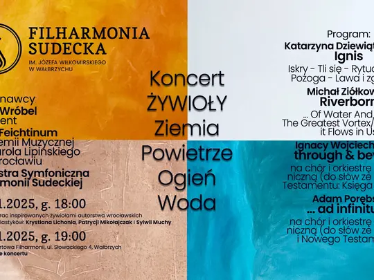 Koncert Żywioły &ndash; Ziemia, Powietrze, Ogień, Woda