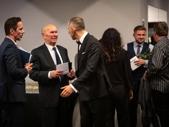 His Magnificence, Rector of AMKL, Prof. PhD. Hab. Krystian Kiełb, and Chancellor of AMKL, Adam Walkiewicz, with guests gathered at the Extraordinary Jubilee Concert