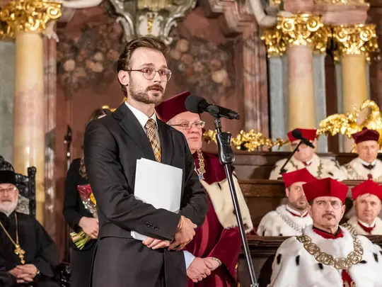 Speech by Maciej Domański, composer of the Song of Mutual Respect dedicated to the winners of the KRUWiO Award named after Prof. J&oacute;zef Dudek