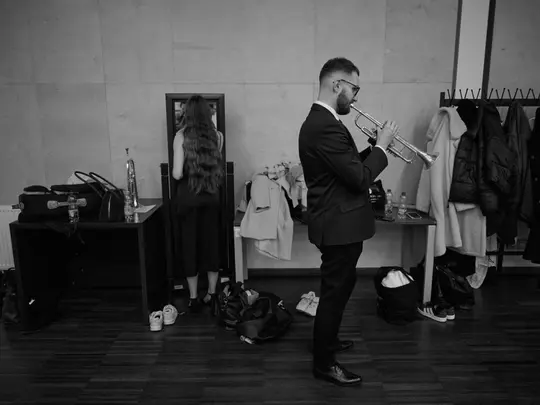 Preparing to the concert