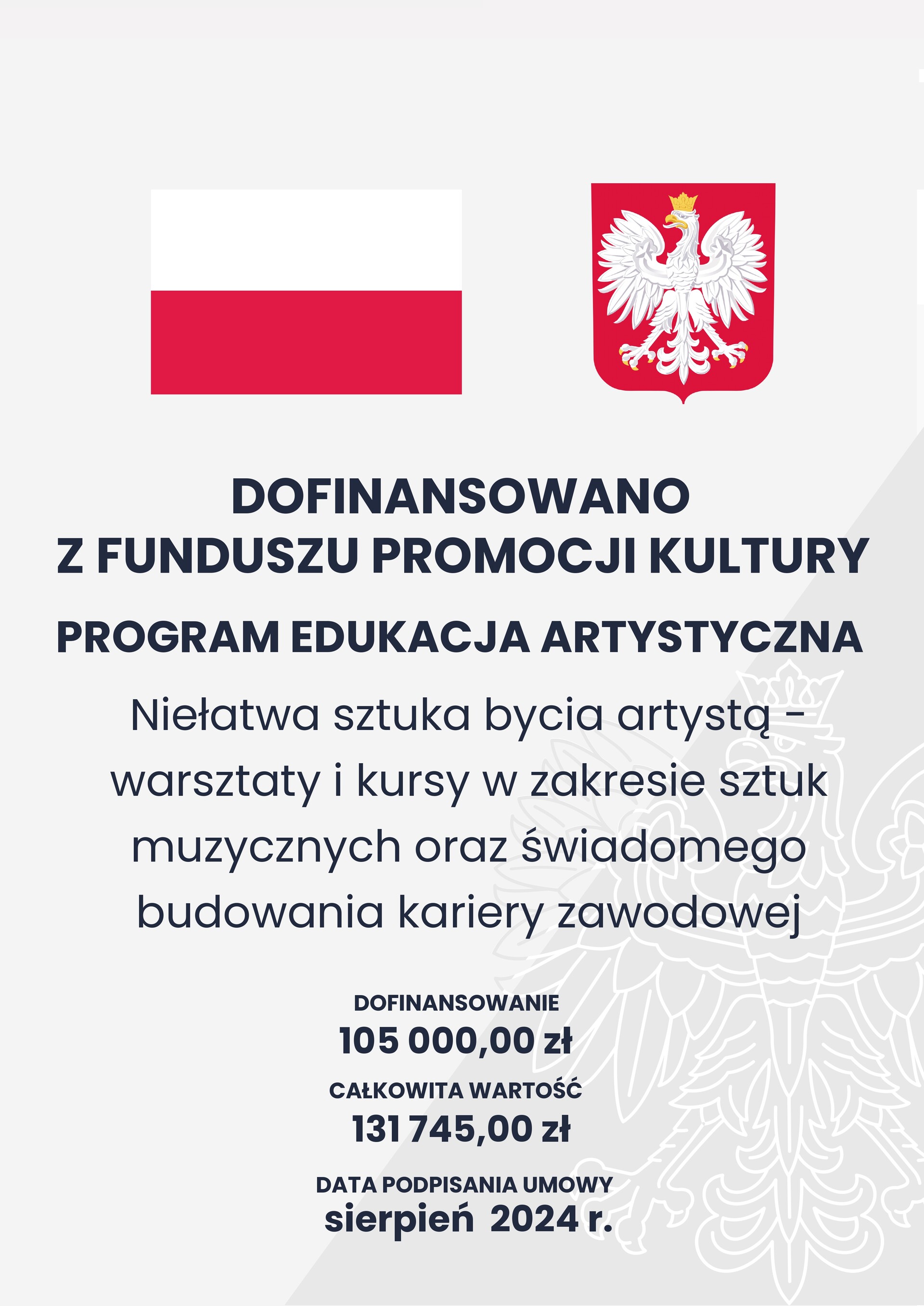 Mistrzowskie Kursy w ramach projektu „Niełatwa sztuka bycia artystą” – grudzień