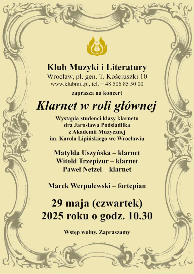 Klarnet w roli gł&oacute;wnej