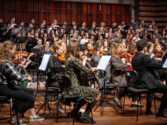 Academic Symphony Orchestra and the combined AMKL Choirs