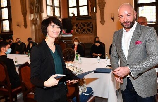 dr Monika Kruk oraz Prezydent Wrocławia Jacek Sutryk / fot. UMW