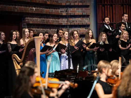 Academic Symphony Orchestra and the combined AMKL Choirs