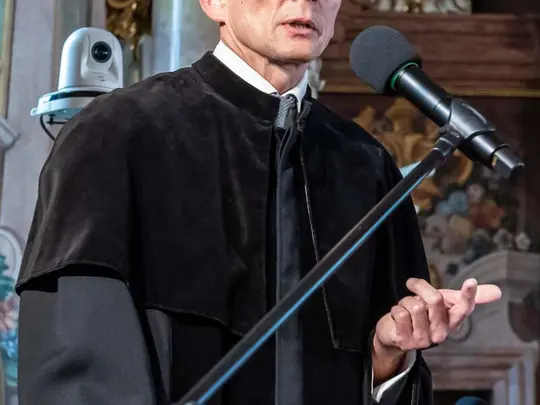 Speaker: Prof. Dr. hab. Andrzej Rokita from the Academy of Physical Education in Wrocław delivers the inaugural lecture entitled: The importance of physical activity in human development and its role in education