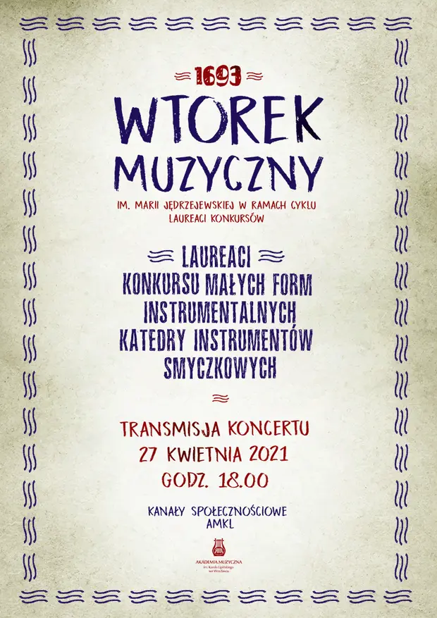 1693 Wtorek Muzyczny im. Marii Jędrzejewskiej